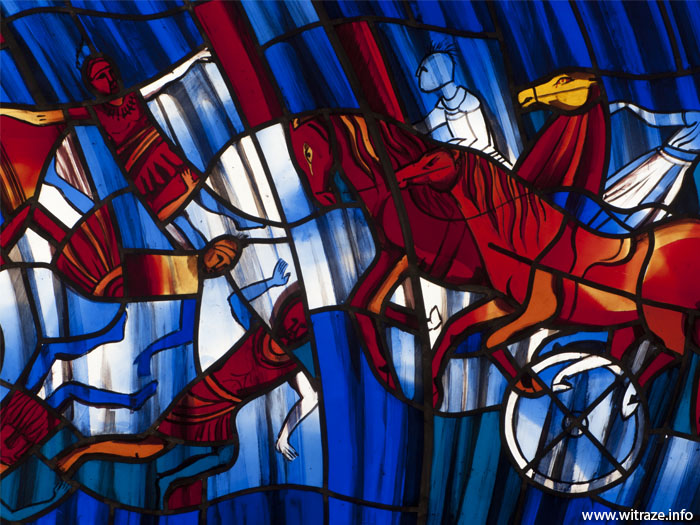 stained glass parting red sea5