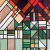 Stained glass works in public buildings