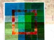 Artist's own technique art glass samples