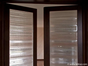 Light brown art glass door decoration