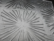 Tne samples of the colourless relief glass