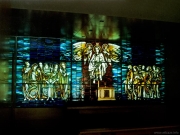 The stained glass dedicated