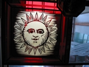 Sandblasted glass samples