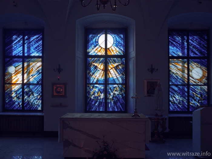 Stained glass windows  in the President of Polish Republic Palace's chapel