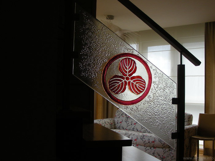 balustrada japonski herb szklo artystyczne witraze warszawa1