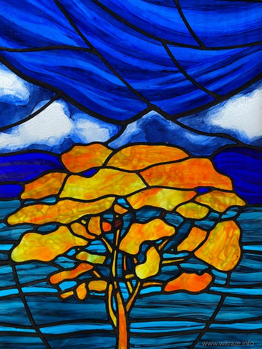 witraz w sanktuarium w gietrzwaldzie5