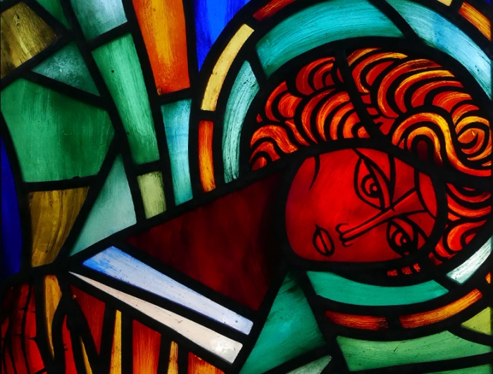 Angel- stained glass replica