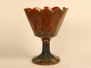 Czech goblet with marbled decoration from 1830