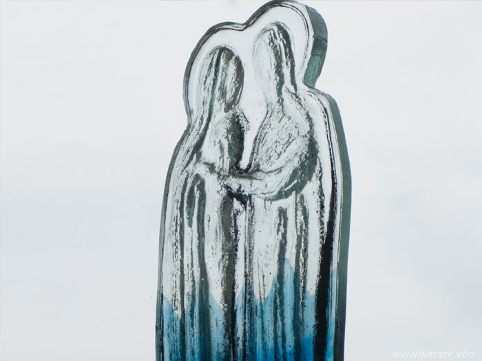 &quot;Visitation&quot; Glass Statuette