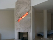 Art Glass Decorative Panels for Fireplace