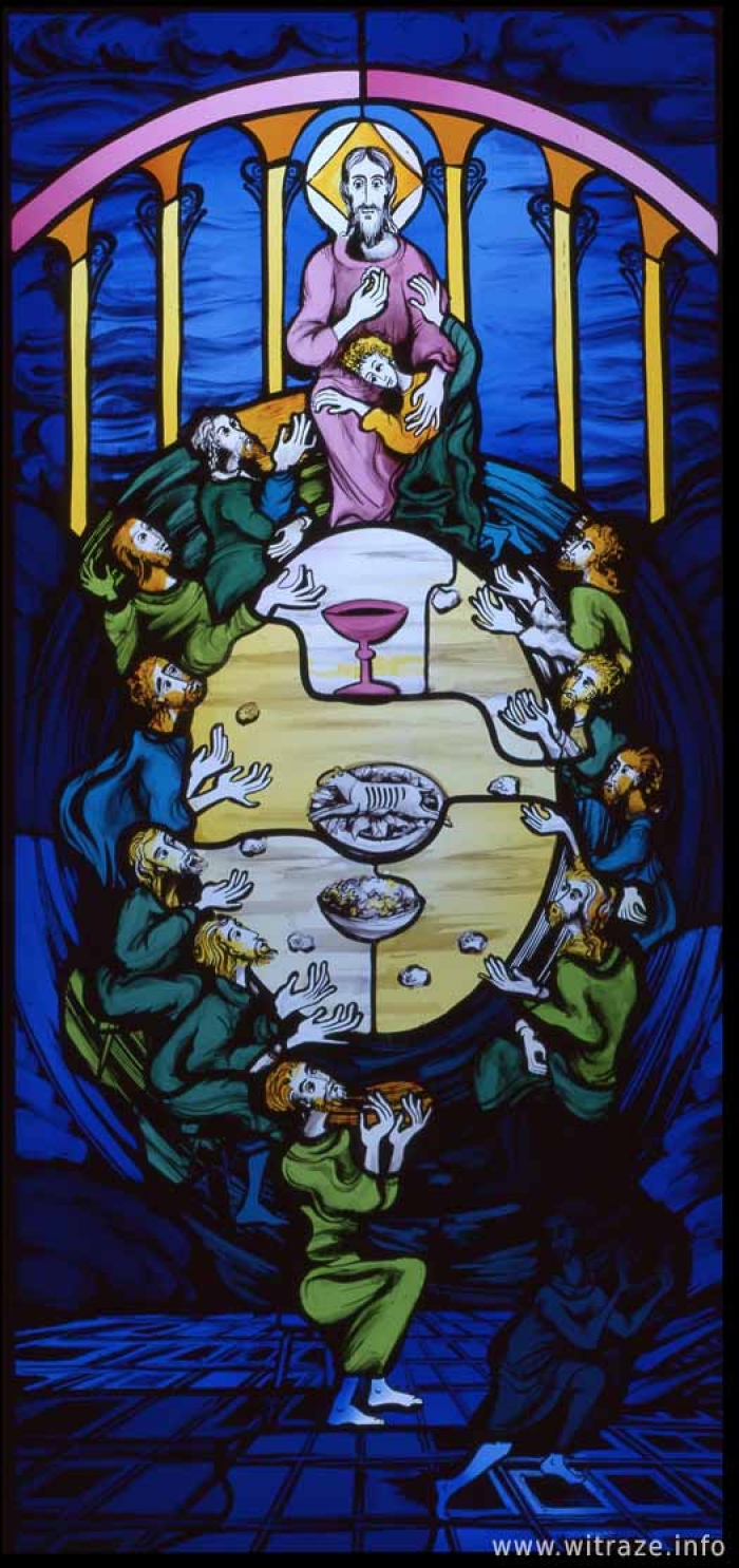 Okno 14 - obraz 6 - Ostatnia Wieczerza, antycypacja uczty mesjańskiej.
