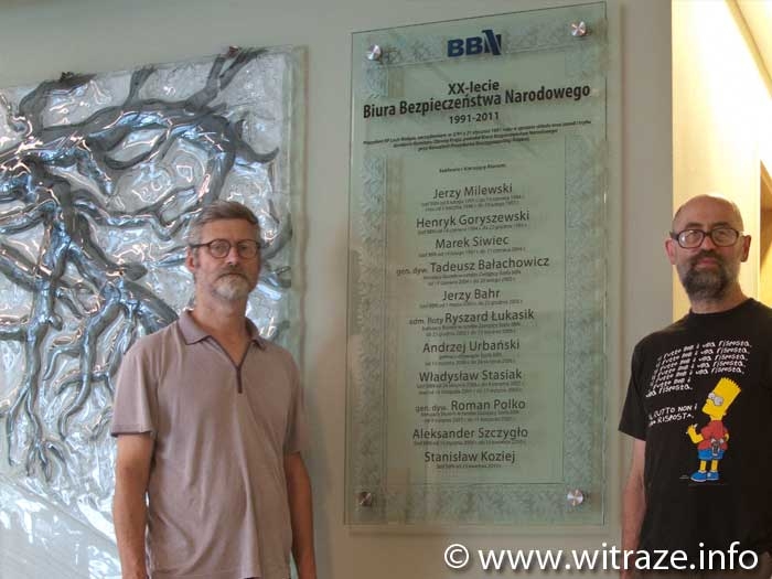 National Security Bureau (BBN) commemorative glass plaque