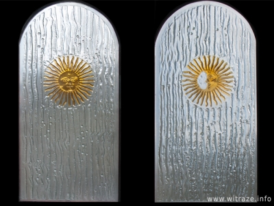 Słońce i Księżyc - okna ze szkła artystycznego