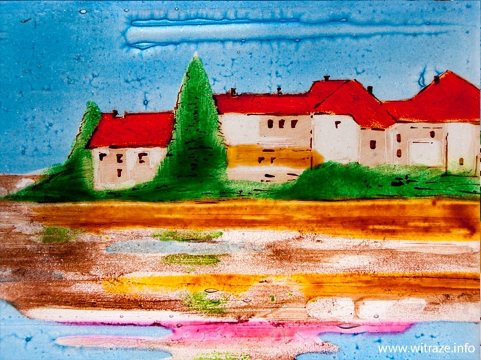 Art Glass &quot;Paysage&quot; Window