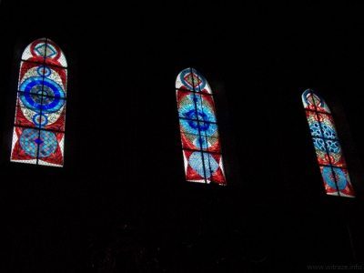 Stained glass in St. Margaret church in Nowy Sacz