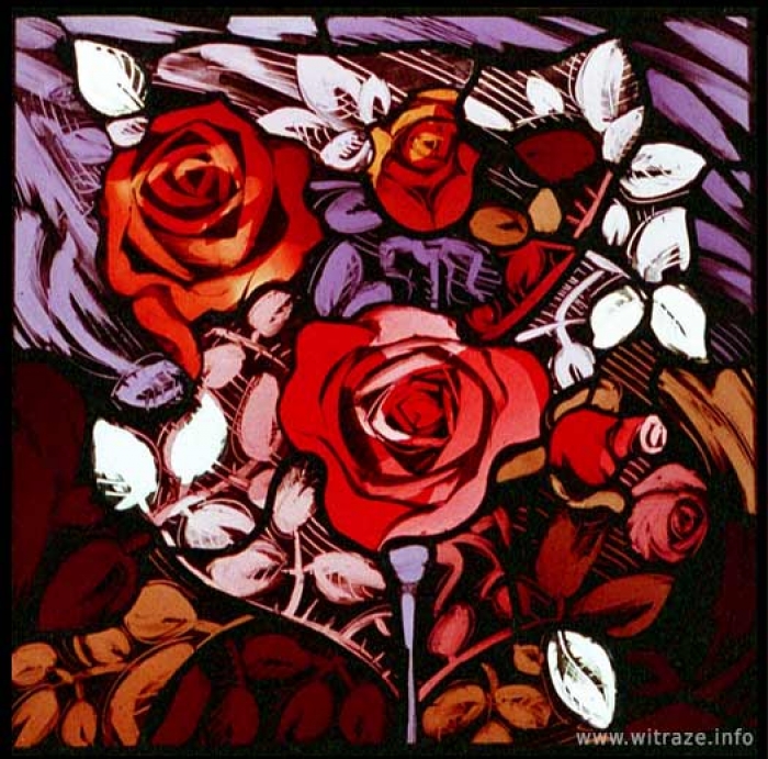 Window 6 Scene 2 - Roses - symbol of love and suffering