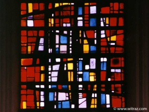 Saint Martin church in Warsaw stained glass windows