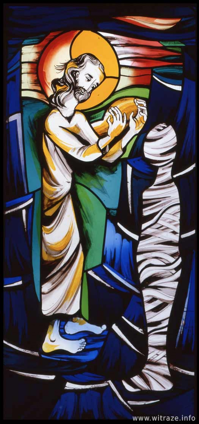 Okno 13 - obraz 5 - Wskrzeszenie Łazarza.