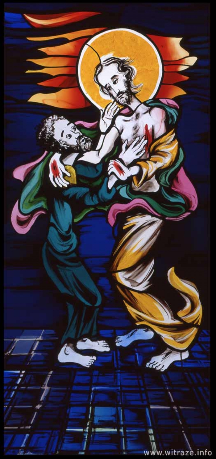 Window 13 Scene 6 - Risen Christ and Thomas the Apostle