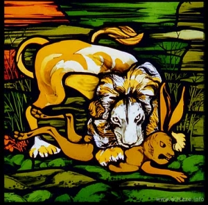 Window 3 Scene 2 - Lion and Rabbit