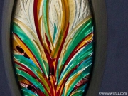 Art Glass in Oval Windows