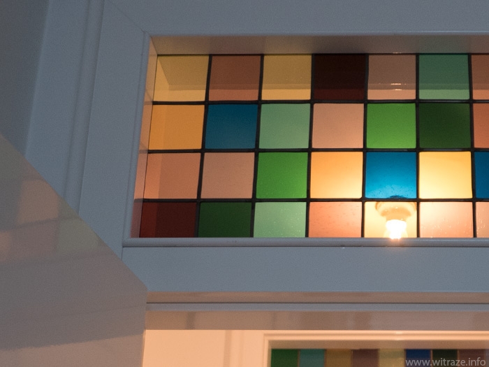 Multicolored stained glass