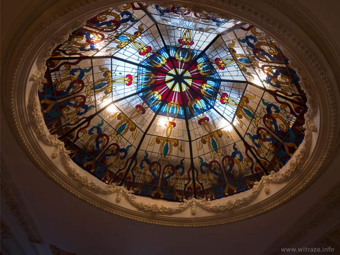 Stained glass dome for a private residence