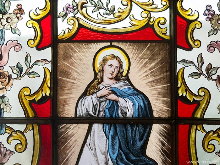 Painted stained glass from 1895