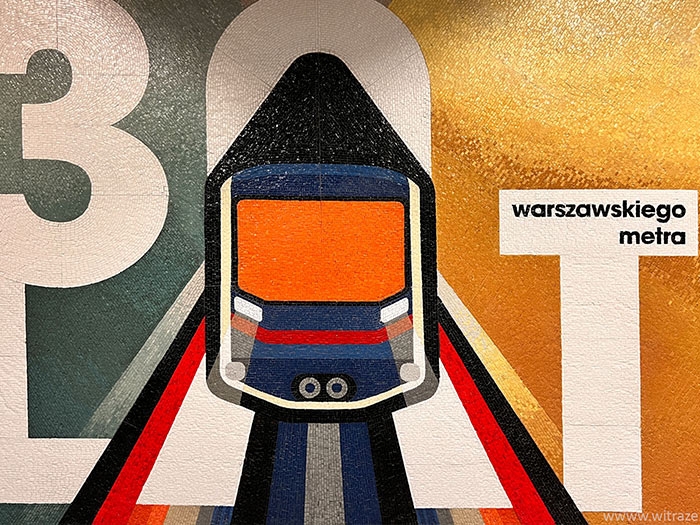 Mosaic for the 30-anniversary of the metro line
