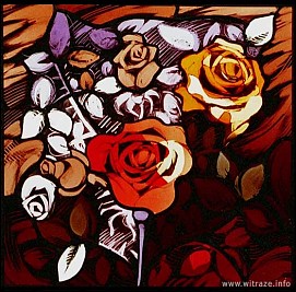 Okno 6 - obraz 1 - Róze - symbol miłości i cierpienia