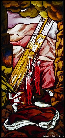Okno 5 - obraz 4 - Chrzest Jezusa