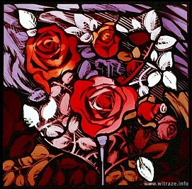 Okno 6 - obraz 2 - Róze - symbol miłości i cierpienia