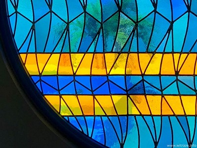 Stained glass window in Aruba