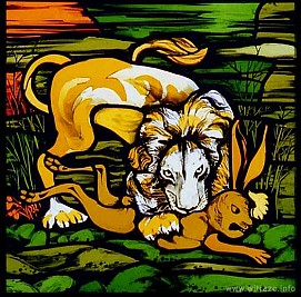 Window 3 Scene 2 - Lion and Rabbit